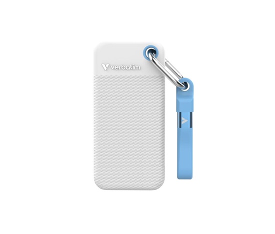 VERBATIM externí SSD 1TB Pocket SSD, USB-C, Bílá