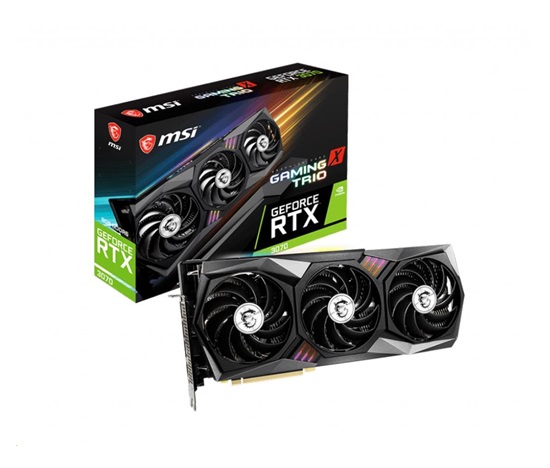 BAZAR - MSI VGA NVIDIA GeForce RTX 3070 GAMING X TRIO, 8GB GDDR6, 1xHDMI, 3xDP - Po opravě (Bez příšlušenství)