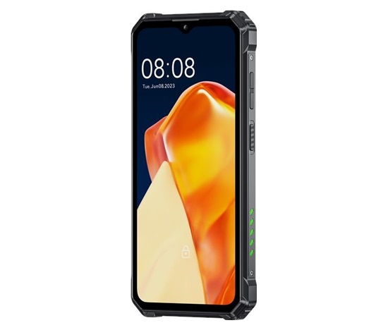 Rugged Smartphone Oukitel G1 4G T606 6GB 256GB 10600-18W A14, Black w Green [No Charger]