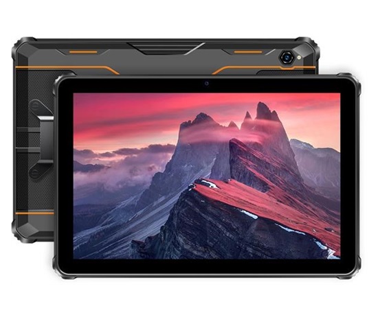 Rugged Tablet Oukitel RT9 4G 10 T606 6GB 256GB 11000-18W A14, Black w Orange  [No Charger]
