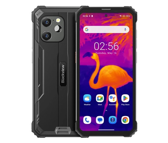 Rugged Smartphone Blackview BV8900 4G P90 8GB 256GB 10000-33W A13-D3, Thermal, Black [No Charger]