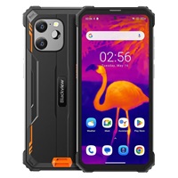 Rugged Smartphone Blackview BV8900 4G P90 8GB 256GB 10000-33W A13-D3, Thermal, Black w Orange [No Charger]
