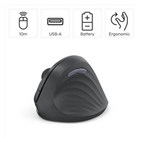 Hama vertikální ergonomická bezdrátová myš EWM-500R, pro praváky