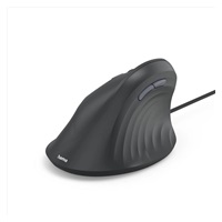 Hama vertikální ergonomická kabelová myš ECM-500L, pro leváky, černá