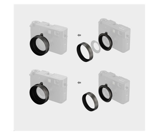 SmallRig 5709 Shading Hood for FUJIFILM X half Charcoal Silver