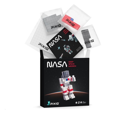 BAZAR - PIXIO NASA - Vesmírná mise magnetická stavebnice - Poškozený obal (Komplet)