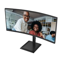 AOC MT 34" CU34E4CV - 3440x1440,VA,120Hz,HDR10,2xHDMI,DP,USBhub,USB-C,RJ45,repro,Zakřivený