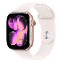 Apple Watch Series 11 GPS 46mm Rose Gold Aluminium Case with Light Blush Sport Band - M/L