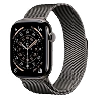 Apple Watch Series 11 GPS + Cellular 46mm Slate Titanium Case with Slate Milanese Loop - M/L