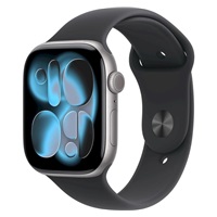 Apple Watch Series 11 GPS + Cellular 46mm Space Grey Aluminium Case with Black Sport Band - M/L