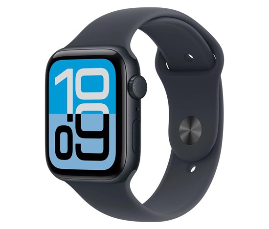 Apple Watch SE 3 GPS 40mm Midnight Aluminium Case with Midnight Sport Band - M/L