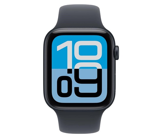 Apple Watch SE 3 GPS 44mm Midnight Aluminium Case with Midnight Sport Band - S/M