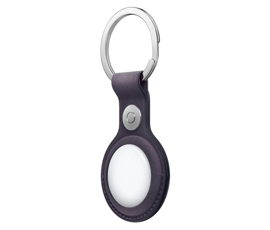 Apple AirTag FineWoven Key Ring - Midnight Purple