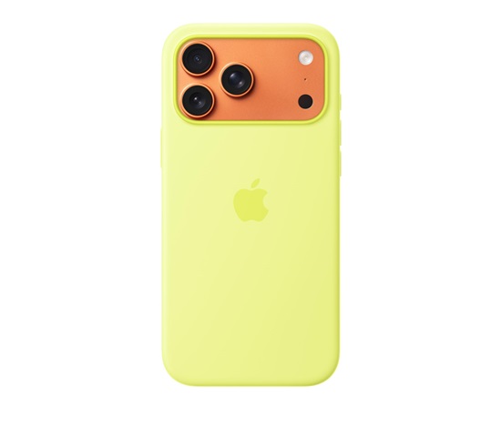 Apple iPhone 17 Pro Max Silicone Case with MagSafe – Neon Yellow