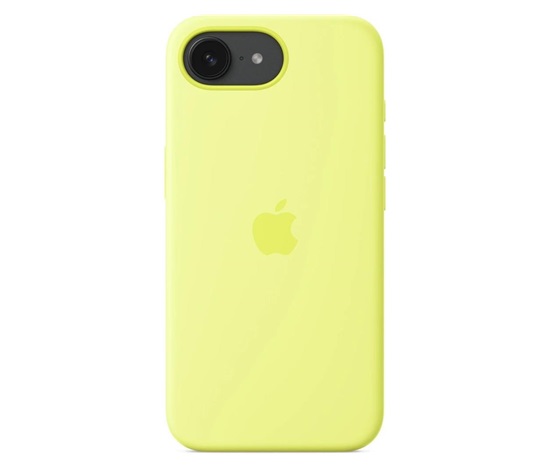 Apple iPhone 16e Silicone Case – Neon Yellow