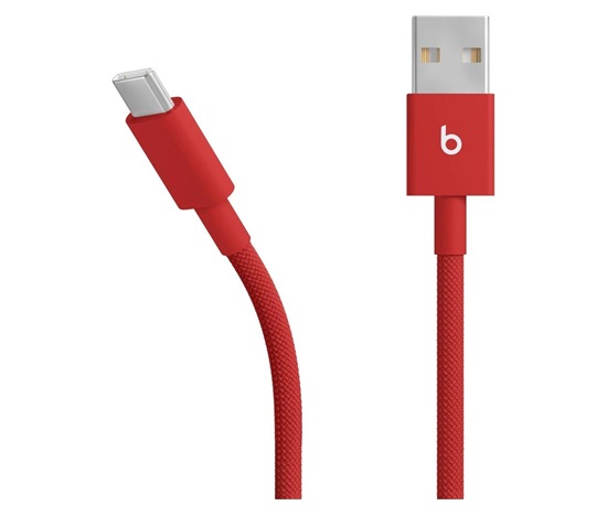 Apple Beats USB-A/USB-C napájecí kabel 15W 1,5m jasně červený