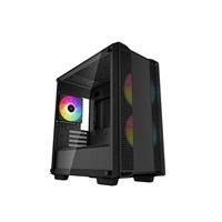 DEEPCOOL Case CC360 ARGB, mATX, Průhledná bočnice, 3x120mm Fan, černá