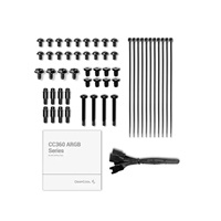 DEEPCOOL Case CC360 ARGB, mATX, Průhledná bočnice, 3x120mm Fan, černá