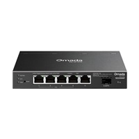TP-Link OMADA switch SG2206MP (5xGbE,1xSFP,4xPoE+,63W,fanless)