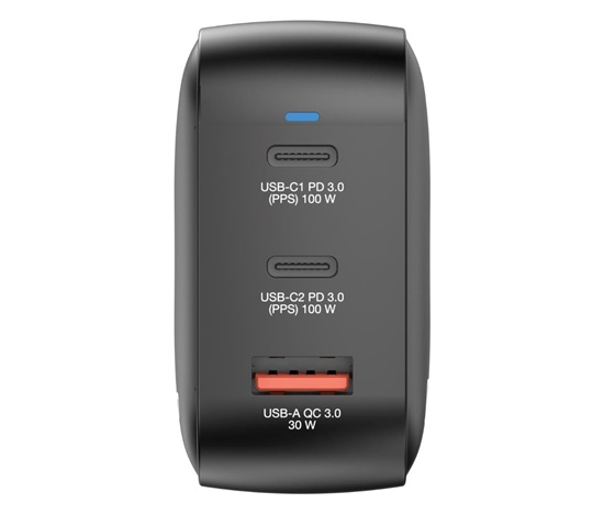 VERBATIM GaN Nabíječka Mini GaN 100W, 2xUSB-C, 1xUSB-A, černá