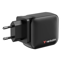 VERBATIM GaN Nabíječka Mini GaN 100W, 2xUSB-C, 1xUSB-A, černá
