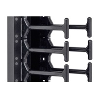 TRITON vertikální vyvazovací panel 47U, dvouřadý, pro rozvaděče šířky 800mm z řady RMA, RZA, RDA, RTA, RYA, černý