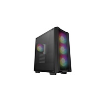 DEEPCOOL Case CC560 MESH V2, ATX, ARGB, Průhledná bočnice, 4x120mm Fan, černá