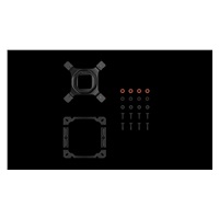 DEEPCOOL CPU Chladič AK400 ZERO DARK PLUS, 2x120mm, LGA1851, AM5, černá