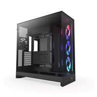 NZXT skříň H9 Flow RGB dvoukomorová ATX / 1x140 RGB mm / 1x 120mm RGB fan / prosklená / černá
