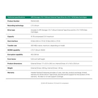 HPE Storage LTO-7 Ultrium External Tape Drive 5x LTO-7 15TB Data Cartridges