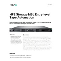 HPE Storage MSL 1/8 Tape Autoloader 1x MSL LTO-9 Fibre Channel 5x LTO-9 45TB Data Cartridges