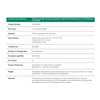HPE Storage MSL 1/8 Tape Autoloader 1x MSL LTO-9 SAS Drive 5x LTO-9 45TB Data Cartridges