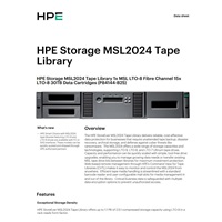 HPE Storage MSL2024 Tape Library 1x MSL LTO-8 Fibre Channel 15x LTO-8 30TB Data Cartridges