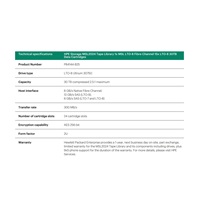 HPE Storage MSL2024 Tape Library 1x MSL LTO-8 Fibre Channel 15x LTO-8 30TB Data Cartridges