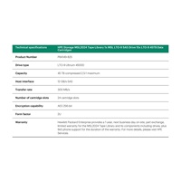 HPE Storage MSL2024 Tape Library 1x MSL LTO-9 SAS Drive 15x LTO-9 45TB Data Cartridges