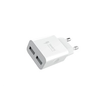 WG - Síťová nabíječka 2x USB-A 2,4A , white
