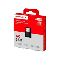 MERCUSYS MA20NB WiFi5 USB nano adapter (AC650,2,4GHz/5GHz,Bluetooth5.0,USB2.0)