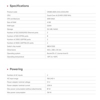 MikroTik CRS812-8DS-2DQ-2DDQ-RM 2x 400G QSFP-DD, 2x 200G QSFP56, 8x 50G SFP56, 2x 10GE Cloud Router Switch