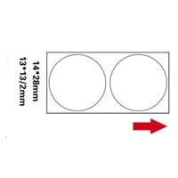 Niimbot štítky R 14x28mm 205ks WhiteRound B pro D11 a D110