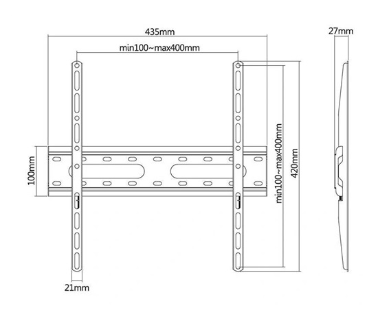 Fixní držák na Tv Fiber Mounts Rico-1