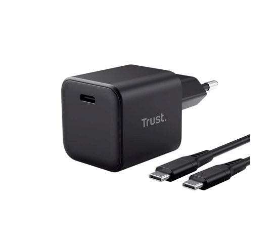 TRUST GaN Nabíječka MAXO 65W, USB-C, černá