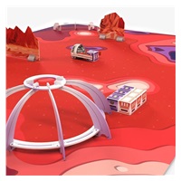 Ozobot podložka Challenge Mat: Mise na Mars