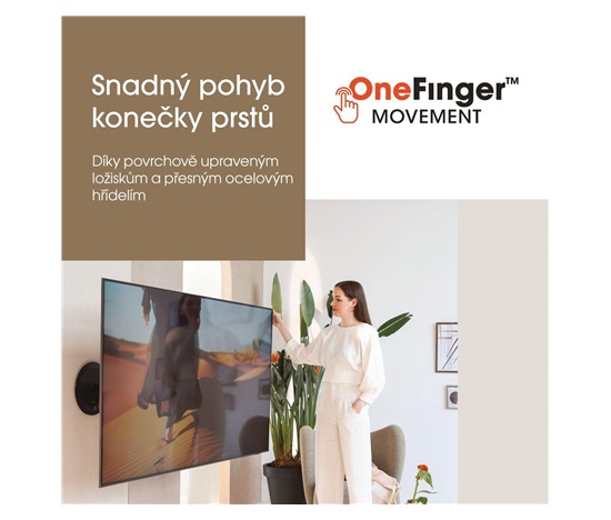 Vogel's Elektrický, TV 40-77", vytažení od stěny 77-715 mm, natočení ±60°, nosnost 35 kg, VESA do 600x400