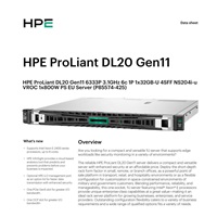 HPE PL DL20g11 6333P (3.1G/6C12T) 1x32G (P64339) 4SFF NS204i-u (2x480Gnvme) VROC 1x800W 4x1G NBD333 Smart Choice