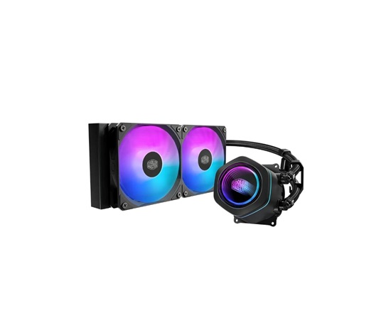 Cooler Master vodní chladič MasterLiquid Core Nex 240, 2x120mm, LGA1851, AM5, černá