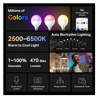 TP-Link Tapo L430P chytrá WiFi stmívatelná LED žárovka (barevná,2500K-6500K,470lm,2,4GHz,E14)