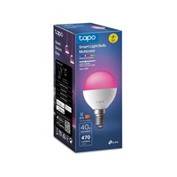 TP-Link Tapo L430P chytrá WiFi stmívatelná LED žárovka (barevná,2500K-6500K,470lm,2,4GHz,E14)