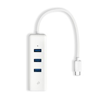 TP-Link UE330C USB-C/Ethernet síťový adaptérm USB hub (1xUSB3.0 -> 1xGbE, 3xUSB3.0)