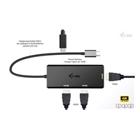 i-tec USB-C Triple 4K HDMI Video Adapter, Power Delivery 100W