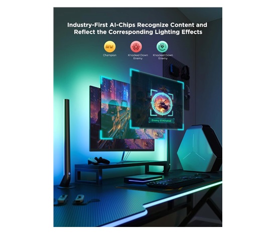 Govee AI Sync Box Kit 2 Smart sada PC osvětlení 27-34" + LED panely